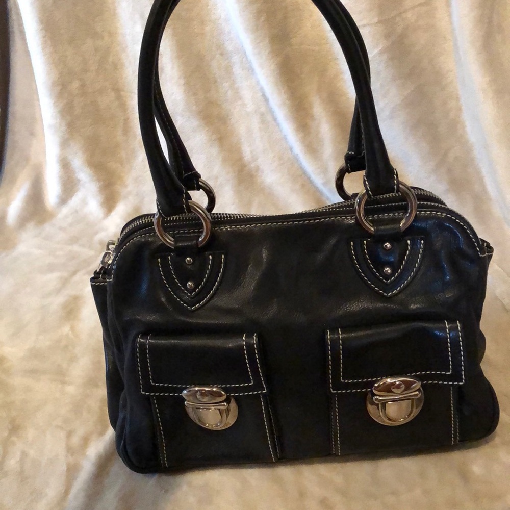Black Marc Jacobs leather handbag.
